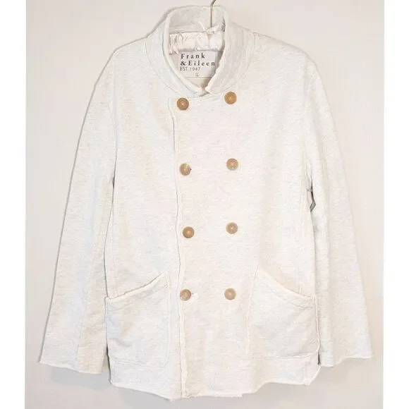 Frank & Eileen Belfast Peacoat in Gray Melange